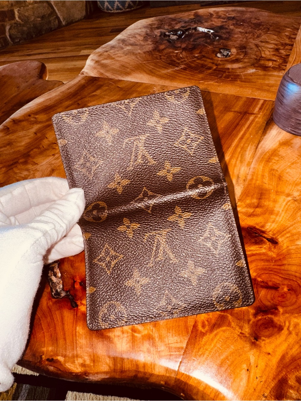 Louis Vuitton monogram pocket organizer, brown wallet, vintage - Picture 14 of 14
